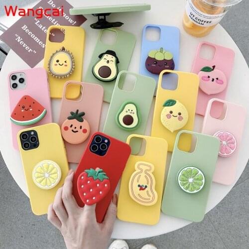 For iPhone 13 Pro Max 13 mini Case Fruit Avocado Orange Strawberry Peach Cute Cover