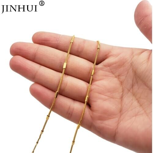 Jin Hui African Trendy Gold Necklaces length 45cm fashion Women Men give friends and good sisters Jewelry Gift Valentines gift