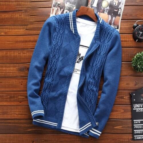 Men Sweater Coat Cardigan Zipper 2021 New Arrival Autumn And Winter Trend Casual Male Thin Student Sweater Korean Style M29