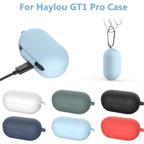 Silicone Cases Bluetooth Wireless Earphones Case Anti-scratch Anti-dust Headphone Cover For Haylou GT1 PRO Charging Box Bags