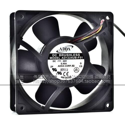 New authentic AD1224UB-F51 12038 24V 0.40A 12CM cm inverter fan