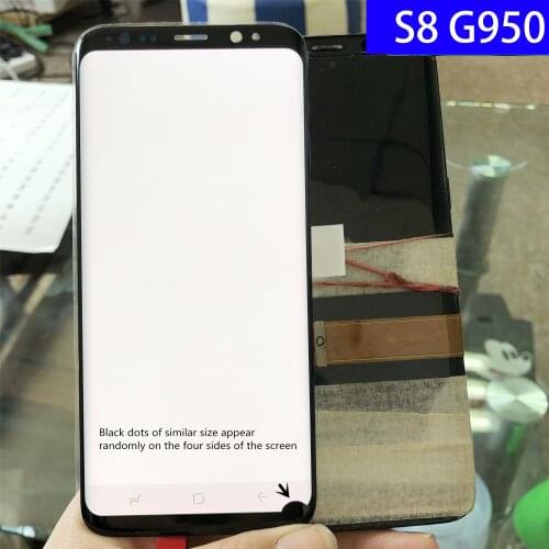 Super Amoled S8 LCD For Samsung Galaxy S8 LCD With Frame 2960*1440 SM-G950F LCD Display Touch Screen With Dead Pixels