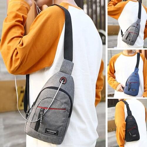 Casual Crossbody Chest Bag Sling Shoulder Mens Handbag One Strap Lightweight Mini Male Bags Pouch DayPack for Travel Sport