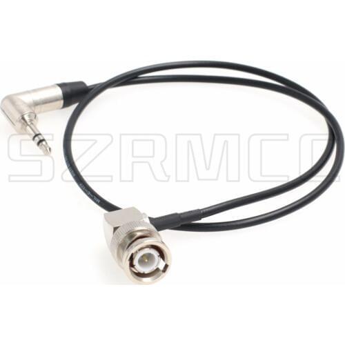Tentacle Sync Right Angle 3.5mm TRS to BNC Timecode Cable for ARRI Amira Camera Canon C300 C500