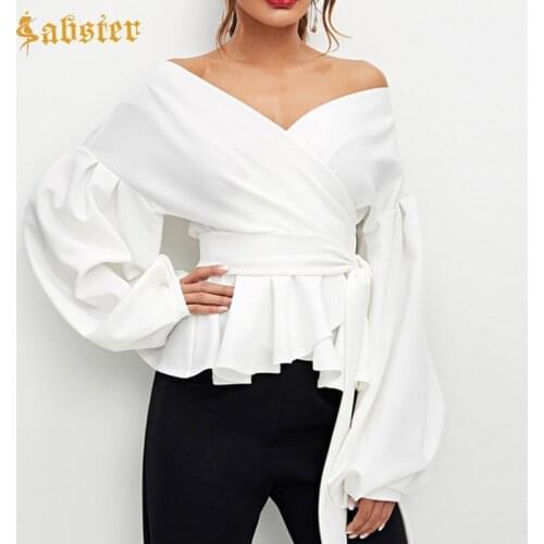 SABSTER Black And White Blouses