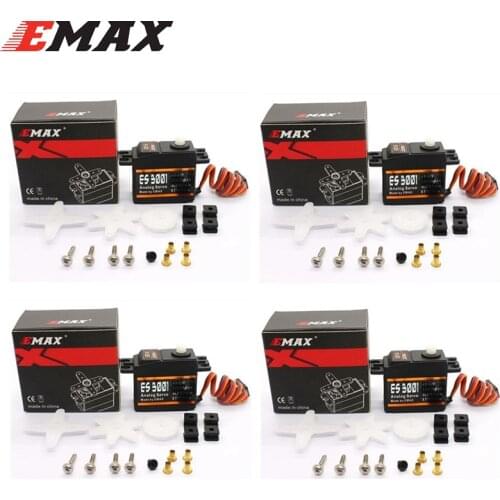 4pcs/lot EMAX ES3001 Standard 43g Servo For RC Helicopter Boat Airplane (ES08A ES08MA ES08MD wholesale)