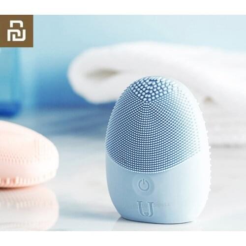 Xiaomi High Quality Facial Cleansing Brush Sonic Vibration Face Cleaner Silicone Deep Pore Cleaning Electric Waterproof Massage