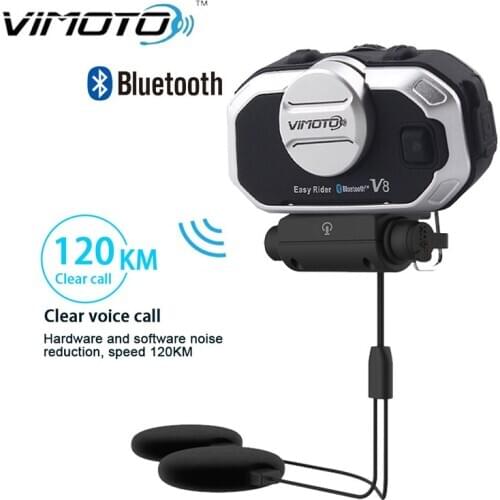 New Vimoto V8 Easy Rider English Version Helmet Bluetooth Headset Motorcycle Stereo Headphones For Mobile Phone and GPS Radio