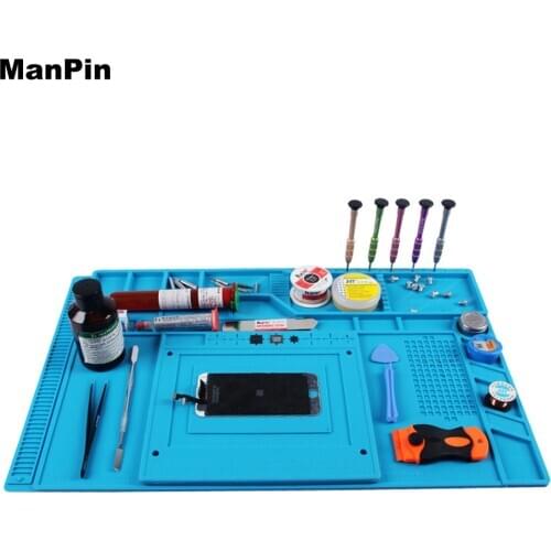 ESD Heat Insulation Working mat BGA Insulator Platform Soldering Iron Silicone Pad Phone Computer Repair Magnetic Heat-resistant