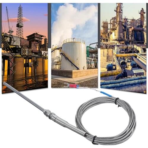 Heat-resistant Temperature Controller K Type Max 700 Degrees Thermostat Cable Thermocouple Sensor Stainless Steel Probe