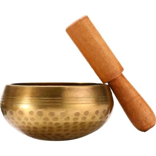 Tibetan Singing Bowl Buddhism Meditation Bell Sound Therapy Buddhist Brass Bowl Sound Therapy Yoga Chakra Healing Spiritual Gif