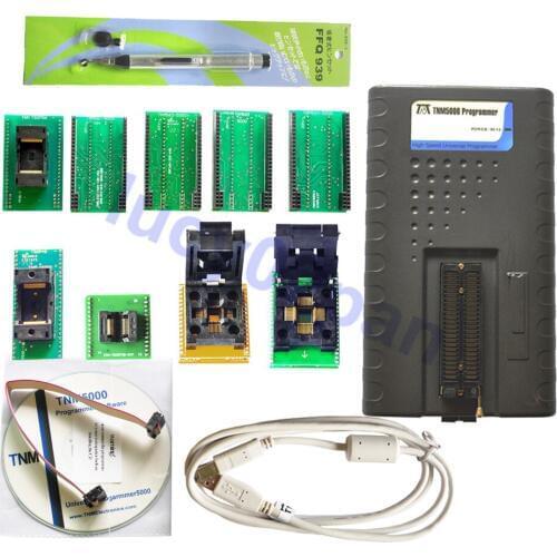 TNM5000 USB Nand Programmer+5pcs adapter,fast ISP programmer 48pin drive ZIF socket,support mbus,isp,jtag,ktag,NAND,laptop IO