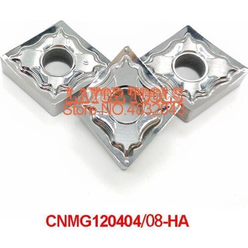 10PCS aluminum carbide insert CNMG120404 /CNMG120408 HA, CNC lathe tool, suitable for aluminum processing, insert MCLNR/MCBNR