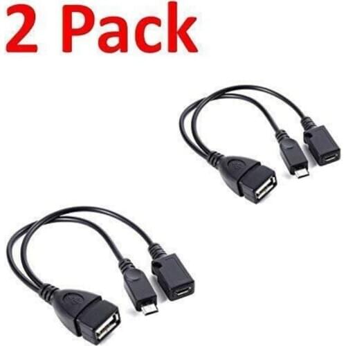 2 PCS Usb Port Terminal Adapter Otg Cable For Fire Tv 3 Or 2nd Gen Fire Stick USB port adapter OTG cable