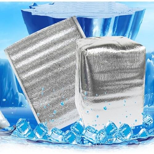 20Pcs Lunch Bag Thermal Insulation Aluminum Foil Disposable Food Delivery Pouch