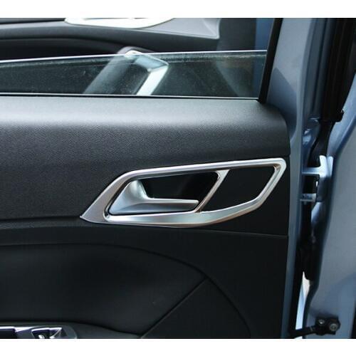 4pc for Peugeot 308s 2015-2016year 408 2014-2016year Inner handle frame Inner door handle frame sticker
