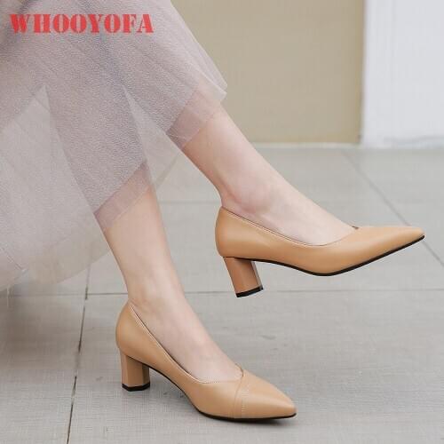 Brand New Maturen Yellow Black Women Nude Pumps High Block Heels Lady Formal Shoes Plus Big Small Size 12 30 43 46 48