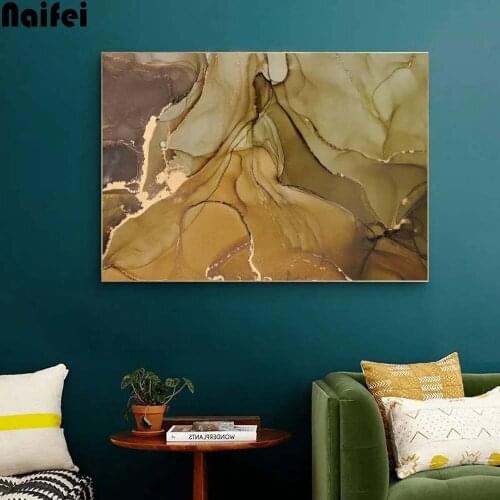 Diamond Painting Abstract brown Line wave Diamond Mosaic Diamond Embroidery 5D DIY Full Square Round Cross Stitch Home Decor