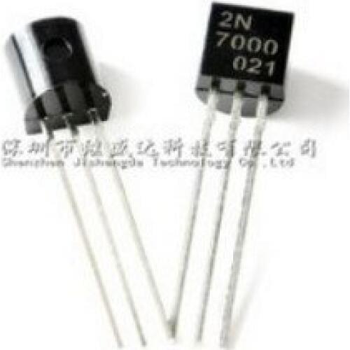 Free Shipping 1000PCS 2N7000 TO92 N-Channel Enhancement Mode Field Effect Transistor Quality assurance 2N7000
