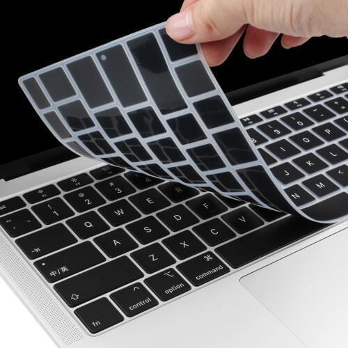 Keyboard Cover for New Macbook Air 13 2020 A2337 M1 A2179 US Enter English Silicone Keyboard Protector Skin With Touch ID