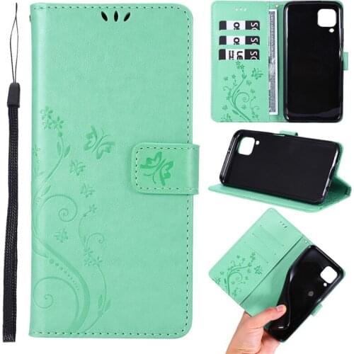 Butterfly wallet case cover For Huawei Honor20 7a 7s 10lite nova4 Y5 Y6 Y7Prime Y9 Psmart PU Flip Stand Leather Protection Shell