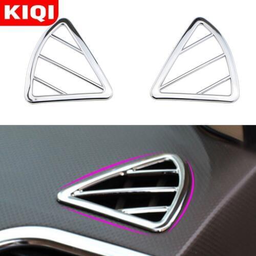ABS Chrome Car Air Conditioning Vent Decoration Cover Trim Fit for Hyundai I25 Verna Solaris Accessories