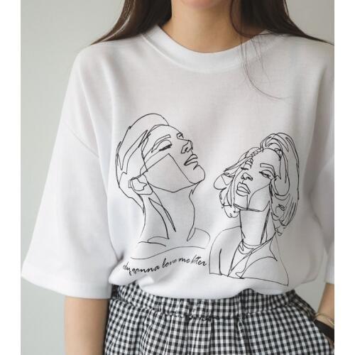 Kuakuayu HJN Nobody Love Me Better Couple Head Fashion Tees Funny Printing T Shirt Short Sleeve O-Neck Tee Shirts for Female