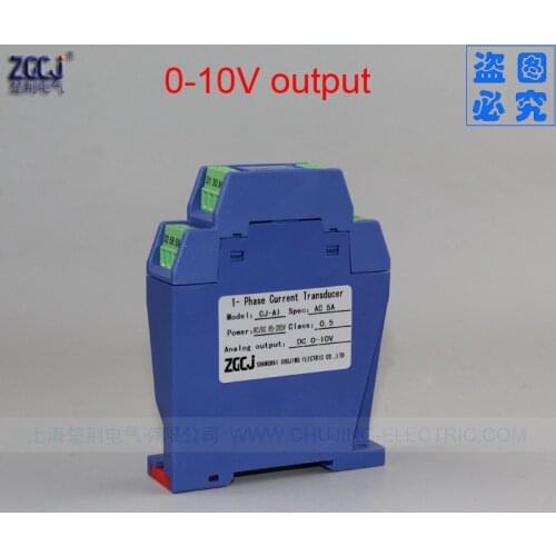 Signal Isolator AC current transducer Current Transmitter,0-10V Converter true RMS isolating transmit Signal conversion module