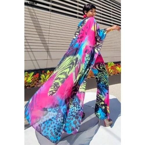 2 Two Piece Set Women Outfits Fall Clothes African Print Dresses for Women 2021 Party Sets Maxi Dress Tops Pants Suits Plus Size