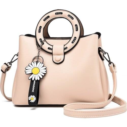 Fashion PU Leather Shoulder Bags for Women Luxuy Brand Designer Crossbody Bag Causal Dasiy Purse and Handbags