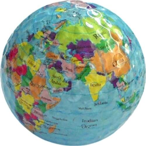 Colorful Golf Practice Balls Globe Map Golf Balls For Kids Birthday Pet Toys Gift P4Q1