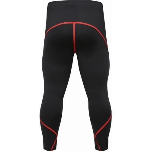 Polyester spandex waist band soft guangzhou black solid color leggings for men