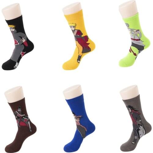 Spring and autumn winter combed cotton cartoon Ninja series cartoon male socks cotton animation socks clearance