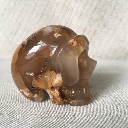 Natural cherry blossom agate quartz crystal for sale Stones and crystals home decoration decorative crystal skulls