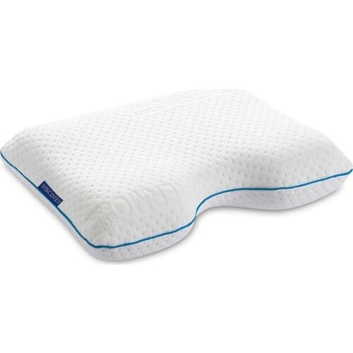 Visco Snore Pillow 54x40x11cm Anti-Snore Pillow Memory Foam Bed Orthopedic Pillow for Neck Pain Sleeping with Embroidered Pillow