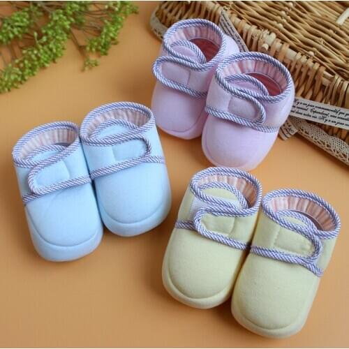 FEERIJT Crib Shoes For Newborn Baby Toddler Shoes Soft Breathable Infan Girls Cotton 2019 Baby Girls Boy Warm Shoes Winter