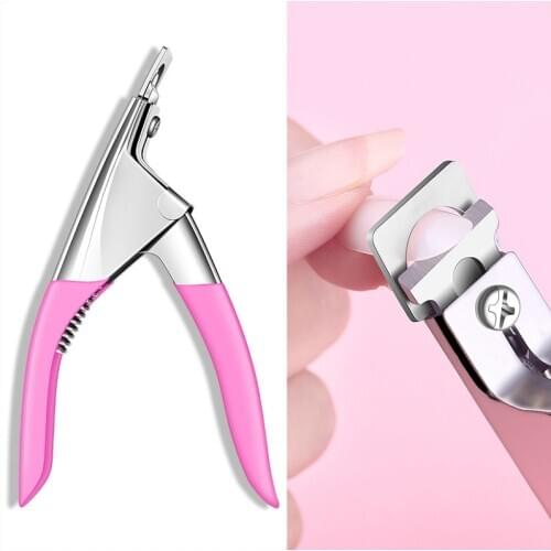 Professional Nail Pliers Special Type U-shaped Fake Skills Trimming Knife Manicure Colorful Stainless Steel Nail Tools