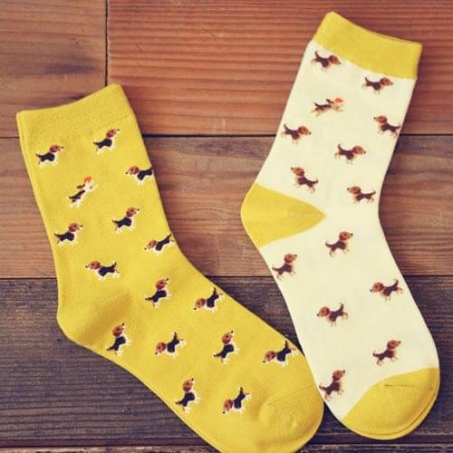 Drop Ship Adult Cute Animal Socks Hunting Beagles Beagle Dog Hound Love Hush Pup Puppy Puppies Pet Sukat Hotest Family Friend