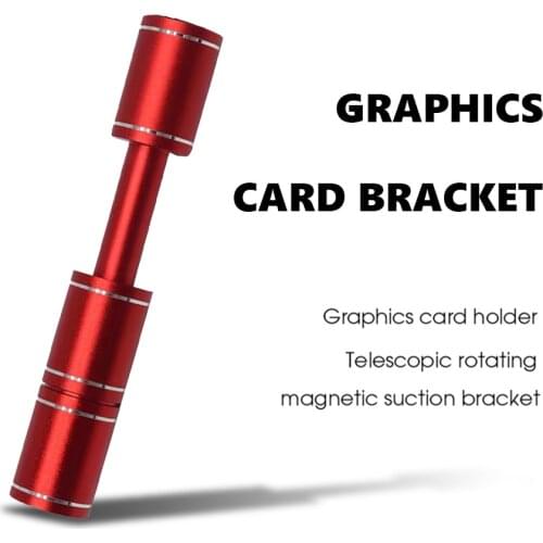 DH Aluminum Alloy Telescopic Graphics Card Stand GPU Support Desktop PC Computer Case Video Cards Holder Bracket