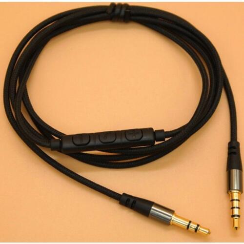 Replacement AUX Cable Cord with Remote and Mic for Sony MDR-Z1000 MDR-7520 MDR-X10 X920 XB900 MDR-1RNC MDR-1RB Headphone Headset