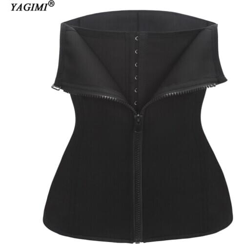 YAGIMI Women Hook and Zip Waist Trainer Cincher Body Shaper Corset Slimming Lose Weight Belt Shaping Trimmer Skim Shapewear Faja