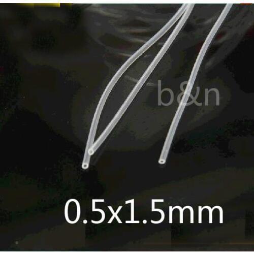 0.5mm ID 1.5mm OD 0.5x1.5 Transparent Silicone Rubber Tube food grade silicon medical hose,0.5mm inner diameter capillary tube
