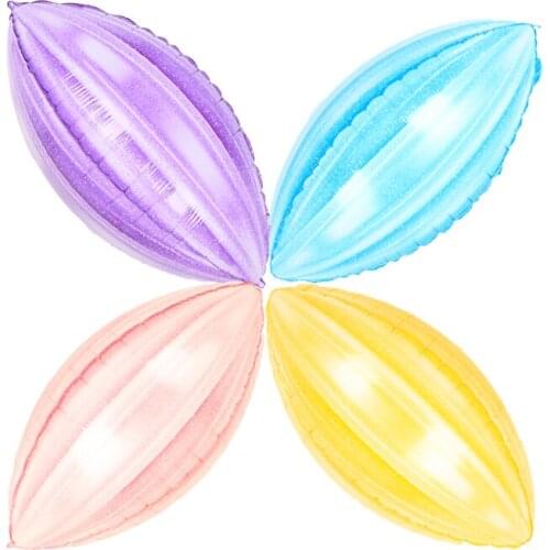 1pcs 22inch Marble Agate football Shaped Mylar Balloons Happy Birthday Agate Ballon Toy Baby Shower Decor Wedding Air Globos