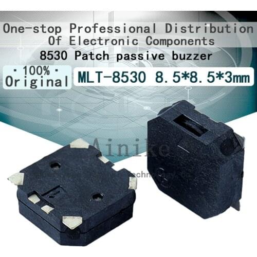 10/Pcs New Original 8530 SMD patch buzzer MLT-8530 8.5mm*8.5mm*3mm 8530 Passive buzzer 3V 5V