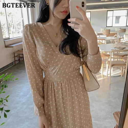 Модные платья-трапеции BGTEEVER China At AliExpress