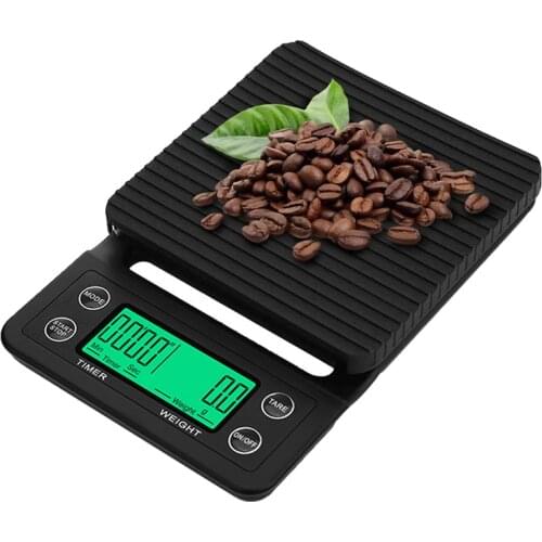 Household Drip Coffee Scale with Timer 0.1g High Precision Electronic Scales Digital Kitchen food Scale LCD Electronic Scales