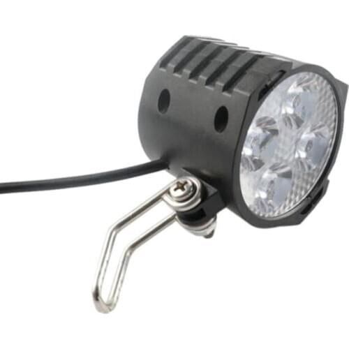 E-Bike Led Headlight 12V 24V 36V 48V 60V 72V Bicycle Light with Horn Waterproof Front Headlight