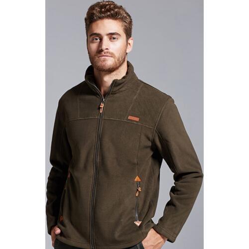 New arrival 2017 fall winter soft shell fleece man jacket Fashion Casual zipper slim Sportswear coats Black army green M-3XL