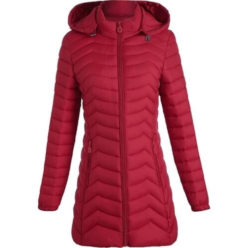 Autumn Winter Women Jacket Coat New Lightweight Cotton Padded Coat Hooded Outerwear Plus size 5XL 6XL Middle-aged Women Coats