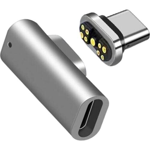 Magnetic USB C Adapter 9Pins Type C Connector 100W Fast Charge 20 Mbps for MacBook Pro 2019 /Air